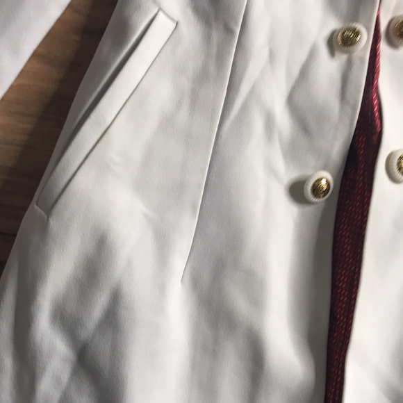 La Tucha white beaded long jacket size small - Picture 11 of 16